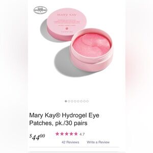 Mary Kay Radiant Pink Hydrogel Eye Patches